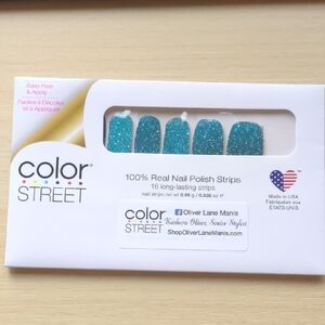 Color Street Teal We Meet Again Nail Strips